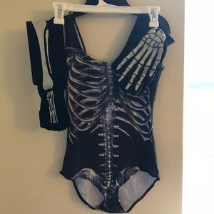 Skeleton body suit